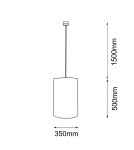 Lampy wiszące - Shilo Lampa wisząca Lamego I Z - Beżowa (350 mm) 5192 - product 2