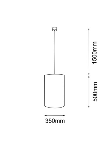 Shilo Lampa wisząca Lamego I Z - Jutowa (350 mm) 5193 - produkt 2