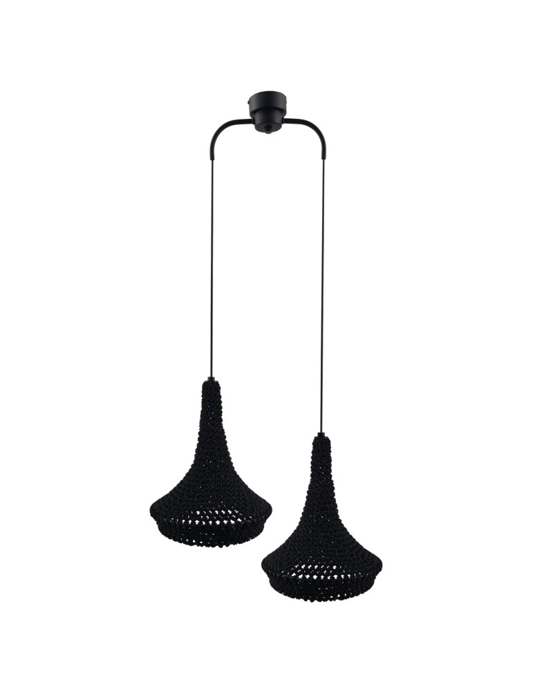 Shilo Lampa wisząca Mahaka 2 - Czarna (500 mm) 5173