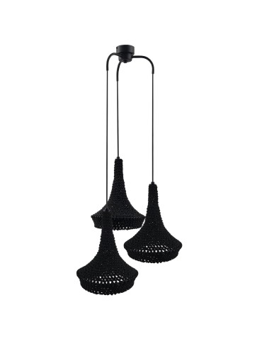 Shilo Lampa wisząca Mahaka 3 - Czarna (500 mm) 5174
