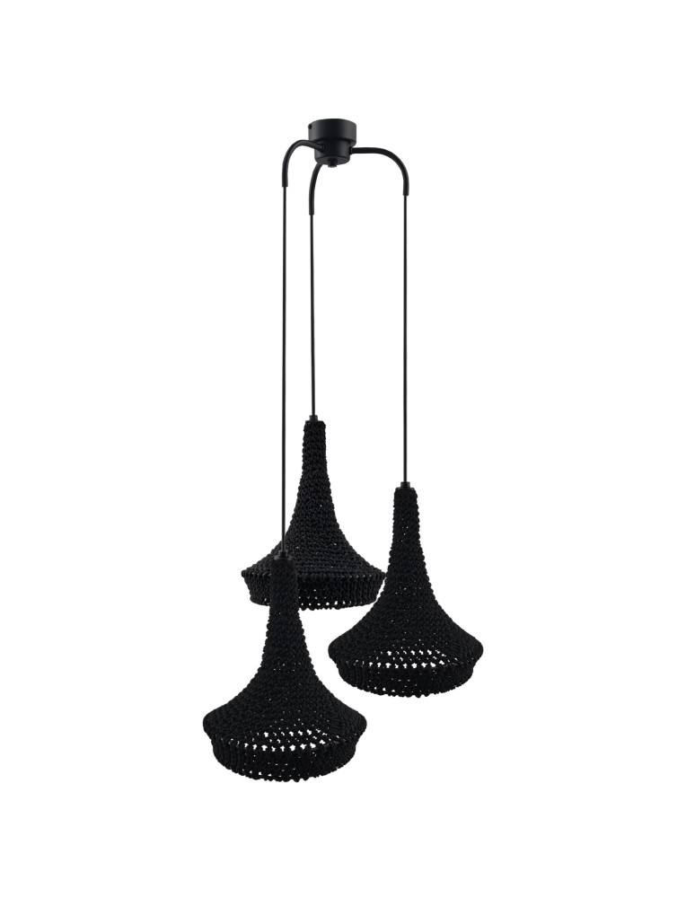 Shilo Lampa wisząca Mahaka 3 - Czarna (500 mm) 5174