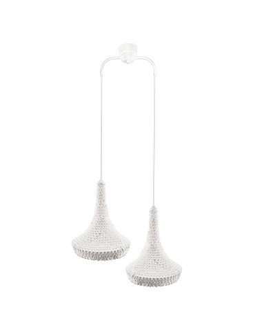 Shilo Lampa wisząca Mahaka 2 - Biała (500 mm) 5176