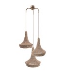 Shilo Lampa wisząca Mahaka 3 - Beżowa (500 mm) 5180 Shilo Lampa wisząca Mahaka 3 - Beżowa (500 mm) 5180