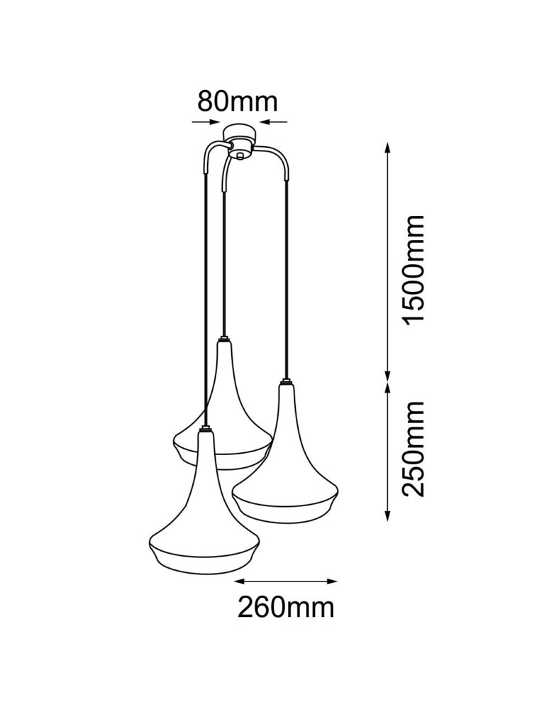Shilo Lampa wisząca Mahaka 3 - Beżowa (500 mm) 5180 Shilo Lampa wisząca Mahaka 3 - Beżowa (500 mm) 5180