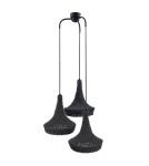 Lampy wiszące - Shilo Lampa wisząca Mahaka 3 - Szara (500 mm) 5183 - product 1