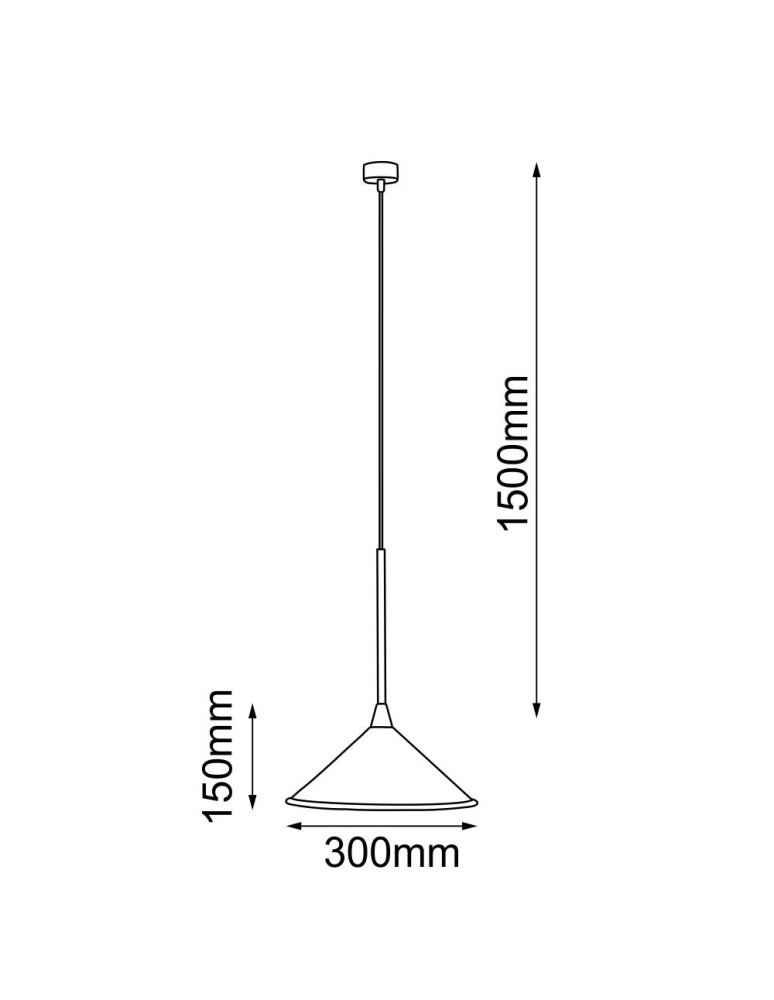 Shilo Lampa wisząca Merto 1 - Czarna (300 mm) 5065 Shilo Lampa wisząca Merto 1 - Czarna (300 mm) 5065
