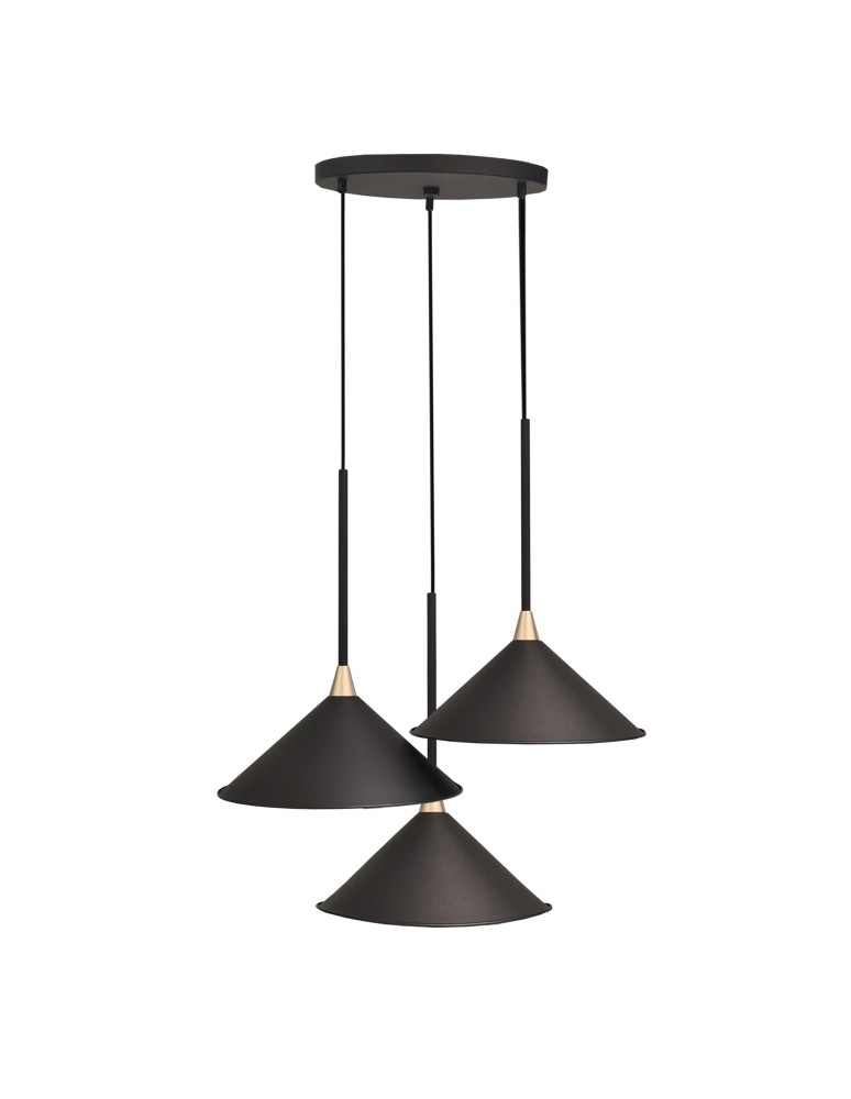 Shilo Lampa wisząca Merto 3 - Czarna (320 mm) 5066 Shilo Lampa wisząca Merto 3 - Czarna (320 mm) 5066