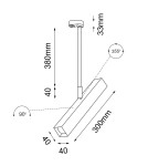 Lampy do szynoprzewodów 3 fazowych - Shilo Spot Mitsuma T - Czarny - Szynoprzewód 3F 230V 7990 - product 2