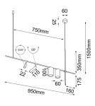 Lampy wiszące nad wyspę - Shilo Lampa wisząca Namasu - Czarna 7926 - product 2