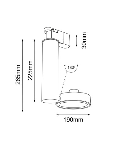 Shilo Spot Natori - Biały - Szynoprzewód 3F 230V 7691 - produkt 2
