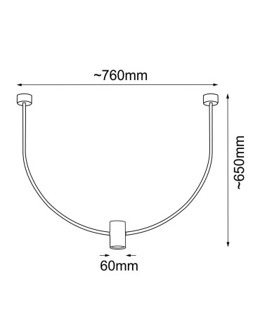 Shilo Lampa wisząca no. C - Platyna mat (760 mm) 5082 - produkt 2