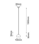 Shilo Lampa wisząca no. Di - Czarna (100 mm) 5160 Shilo Lampa wisząca no. Di - Czarna (100 mm) 5160