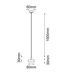 Lampy wiszące małe - Shilo Lampa wisząca no. mini - Czarna (80 mm) 5163 - product 2