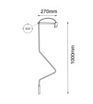 Shilo Kinkiet no. Vi - Czarny (1000 mm) 4012 Shilo Kinkiet no. Vi - Czarny (1000 mm) 4012