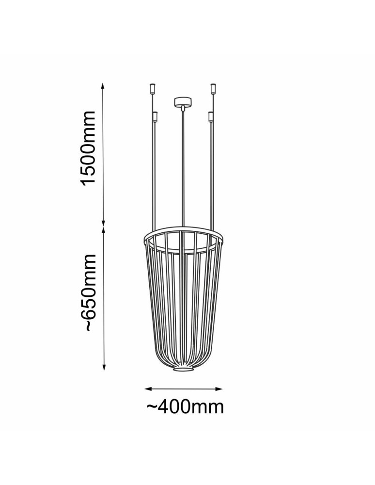Shilo Lampa wisząca no. moon I Z - Platyna mat (400 mm) 5146 Shilo Lampa wisząca no. moon I Z - Platyna mat (400 mm) 5146