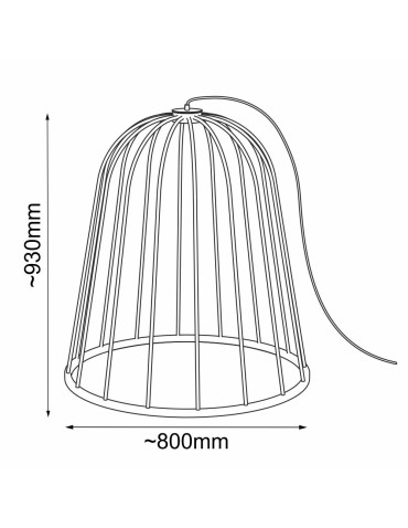 Shilo Lampa podłogowa no. moon O F - Czarna (930 mm) 2013 - produkt 2
