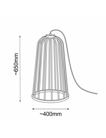 Shilo Lampa podłogowa no. moon I F - Czarna (650 mm) 2015 - produkt 2