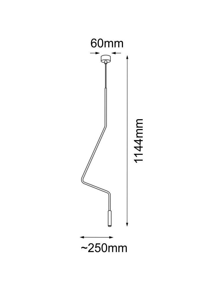Shilo Lampa wisząca no. Vi 1 - Czarna (1144 mm) 5139 Shilo Lampa wisząca no. Vi 1 - Czarna (1144 mm) 5139