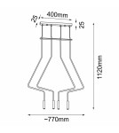 Lampy wiszące - Shilo Lampa wisząca no. Vi 4 - Czarna (1120 mm) 5141 - product 2