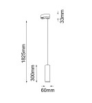 Lampy do szynoprzewodów 3 fazowych - Shilo Spot Noda - Czarny - Szynoprzewód 3F 230V (1825 mm) 7954 - product 2