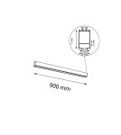 Lampy natynkowe belki - Shilo Plafon Numata - Biały (900 mm) 4000K 8659 - product 2