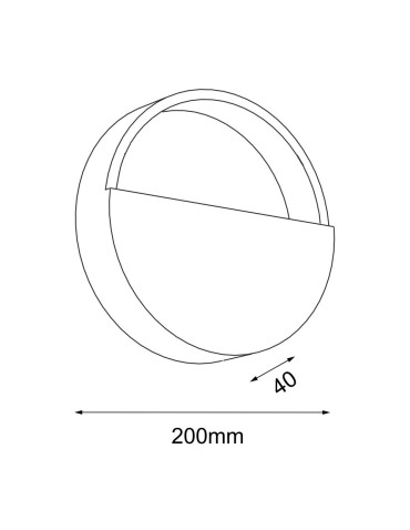 Shilo Kinkiet Omono - Biały (200 mm) 4040 - produkt 2