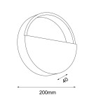 Kinkiety - Shilo Kinkiet Omono - Czarny (200 mm) 4039 - product 2