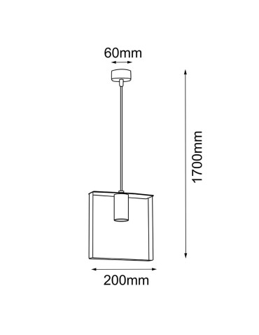 Shilo Lampa wisząca Ortiga 4 - Platyna mat (200 mm) 5046 - produkt 2