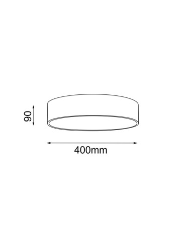 Shilo Plafon Sengo 40 - Biały (90 mm) 1249 - produkt 2