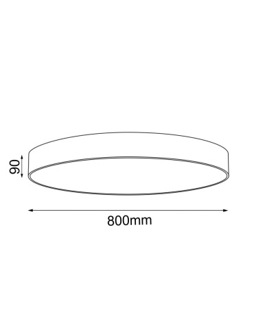 Shilo Plafon Sengo 80 - Biały (90 mm) 1299 - produkt 2