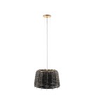 Shilo Lampa wisząca Suami O 60 - Czarna-platyna mat (630 mm) 5090 Shilo Lampa wisząca Suami O 60 - Czarna-platyna mat (630 mm) 5090