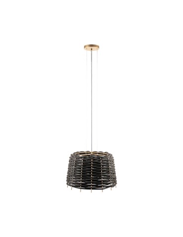 Shilo Lampa wisząca Suami O 60 - Czarna-platyna mat (630 mm) 5090