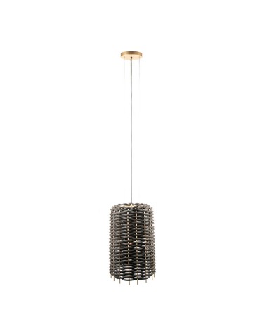 Shilo Lampa wisząca Suami A 36 - Czarna-platyna mat (380 mm) 5091