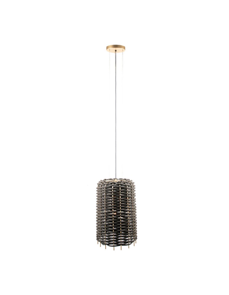 Shilo Lampa wisząca Suami A 36 - Czarna-platyna mat (380 mm) 5091 Shilo Lampa wisząca Suami A 36 - Czarna-platyna mat (380 mm) 5091