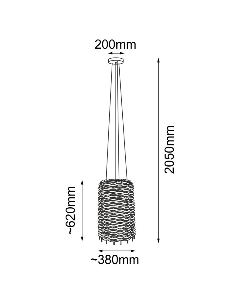 Shilo Lampa wisząca Suami A 36 - Czarna-platyna mat (380 mm) 5091 Shilo Lampa wisząca Suami A 36 - Czarna-platyna mat (380 mm) 5091