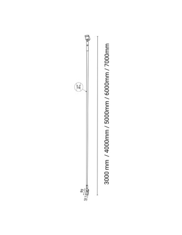 Shilo Lampa liniowa Surika - Biała (3000 mm) 3000K 6021 - produkt 2
