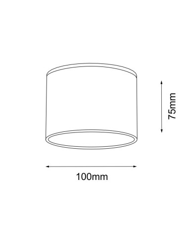 Shilo Plafon Suwa - Biały IP44 (100 mm) 7720 - produkt 2