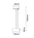 Shilo Zasilanie system modułowego Marfa - Czarne (1500 mm) 5100 Shilo Zasilanie system modułowego Marfa - Czarne (1500 mm) 5100