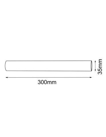 Shilo Łącznik 30 do systemu modułowego Mafra - Czarny (300 mm) 5105 - product 2