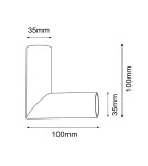 Akcesoria systemów oświetleniowych - Shilo Narożnik do systemu modułowego Mafra - Czarny 5108 - product 2