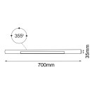 Shilo Lampa modułowa Mafra - Czarna (700 mm) 5102 Shilo Lampa modułowa Mafra - Czarna (700 mm) 5102