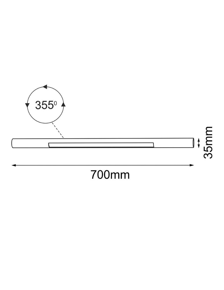 Shilo Lampa modułowa Mafra - Czarna (700 mm) 5102 Shilo Lampa modułowa Mafra - Czarna (700 mm) 5102