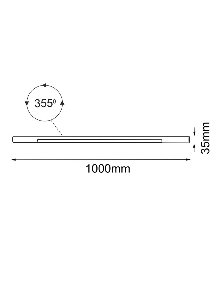 Shilo Lampa modułowa Mafra - Czarna (1000 mm) 5103 Shilo Lampa modułowa Mafra - Czarna (1000 mm) 5103