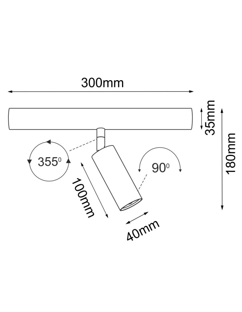 Oprawy systemów oświetleniowych - Shilo Lampa modułowa Mafra 1 - Czarna 5106 - product kolory-swiatla.pl 2