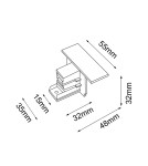 Akcesoria do szynoprzewodów 3 fazowych - Shilo Zakończenie do szynoprzewodu podtynkowego 3F 230V - Biały 6586 - product 2
