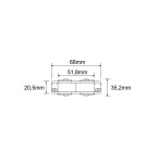 Shilo Łącznik prosty do szynoprzewodu 3F 230V - Czarny 8113 Shilo Łącznik prosty do szynoprzewodu 3F 230V - Czarny 8113