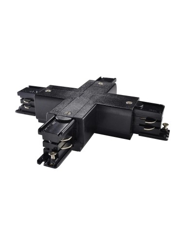 Shilo Łącznik X szynoprzewodu 3F 230V - Czarny 8115