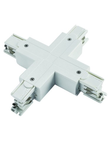 Shilo Łącznik X szynoprzewodu 3F 230V - Biały 8116