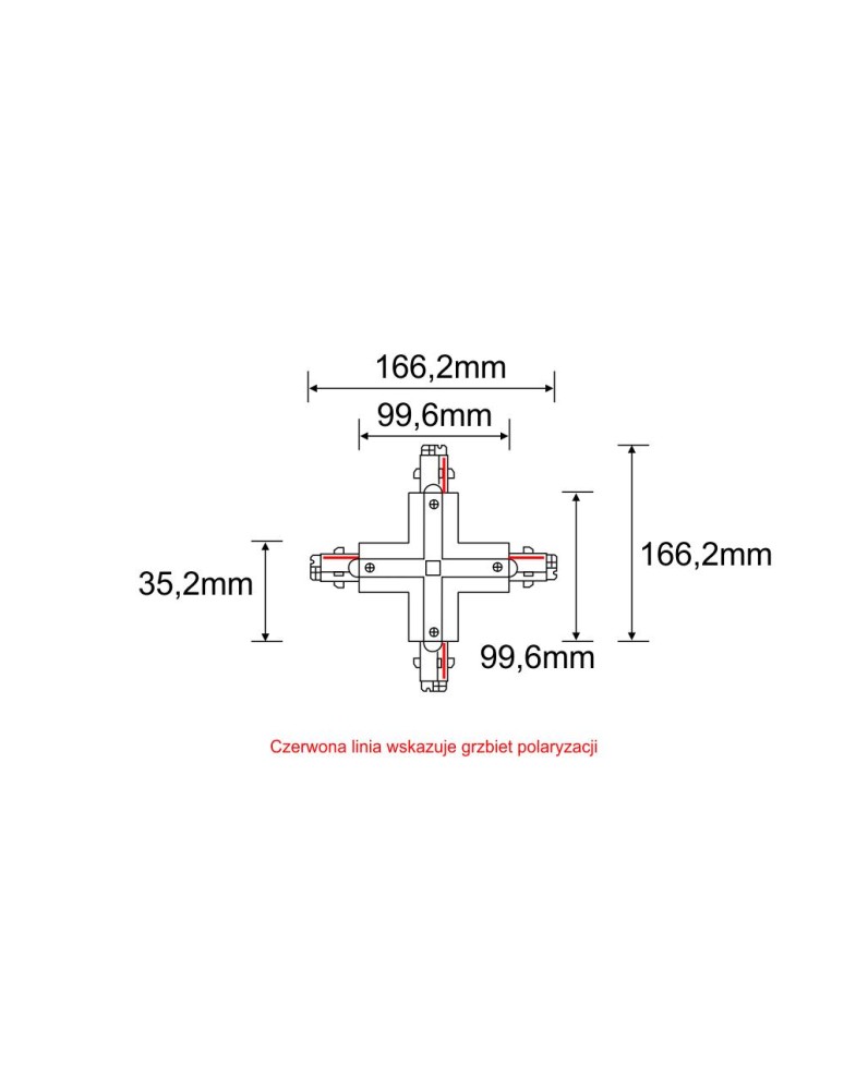 Shilo Łącznik X szynoprzewodu 3F 230V - Biały 8116 Shilo Łącznik X szynoprzewodu 3F 230V - Biały 8116