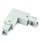 Shilo Łącznik L zamienny lewy-prawy do szynoprzewodu 3F 230V - Biały 8118 Shilo Łącznik L zamienny lewy-prawy do szynoprzewodu 3F 230V - Biały 8118